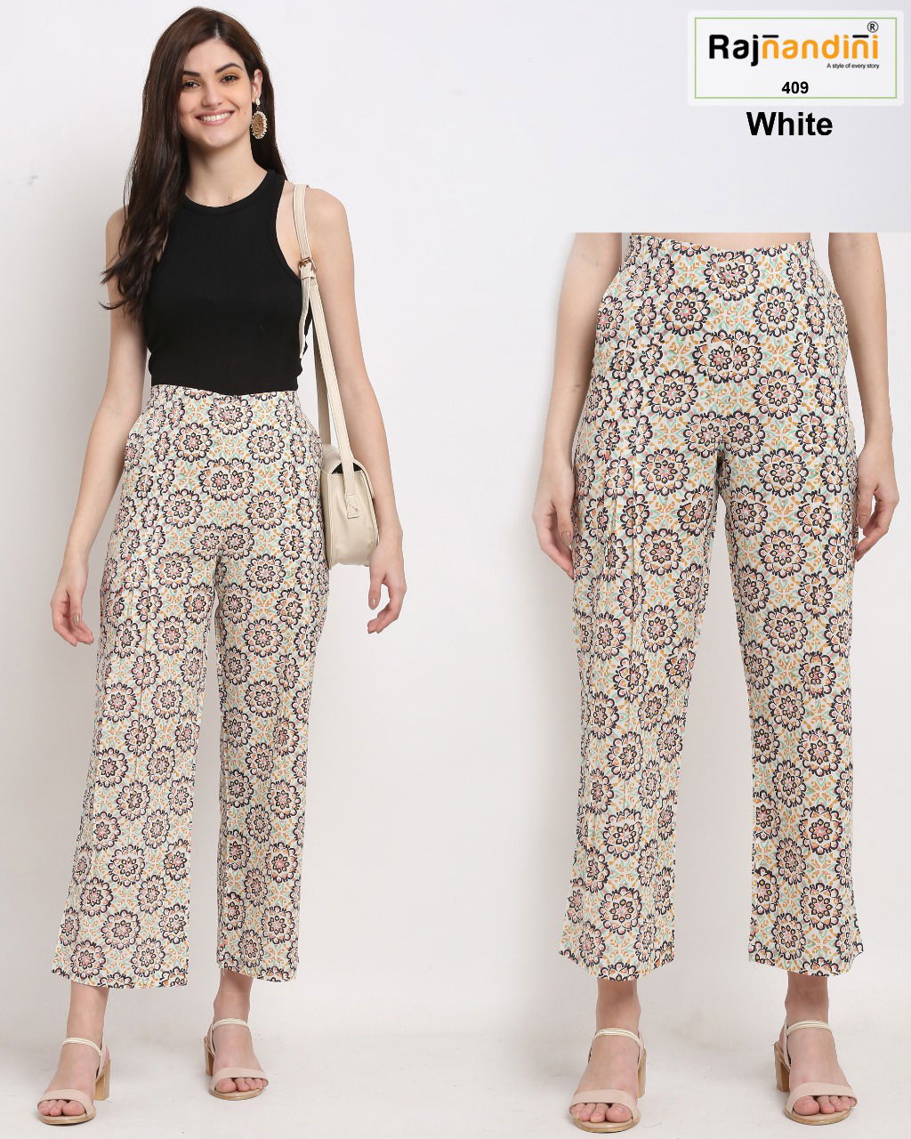 Rajnandini Plazzo 1 Cotton Printed Comfortable Pants Collection